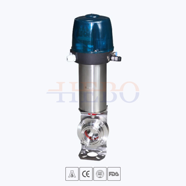 Stainless-Steel-Food-Grade-Aluminium-Actuated-Butterfly-Valve-With-Limit-Switch