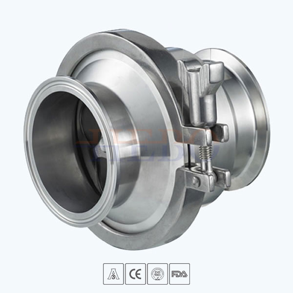 Stainless-Steel-Hygienic-Grade-Clamped-Middle-Clamp-Nrv-Check-Valve