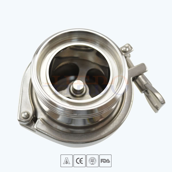 Stainless-Steel-Food-Grade-Middle-Clamp-Union-Type-Check-Valve