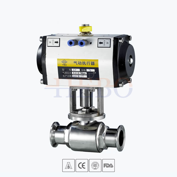 Stainless-Steel-Food-Grade-Pneumatic-Tri-Clamped-Straight-Way-Ball-Valve