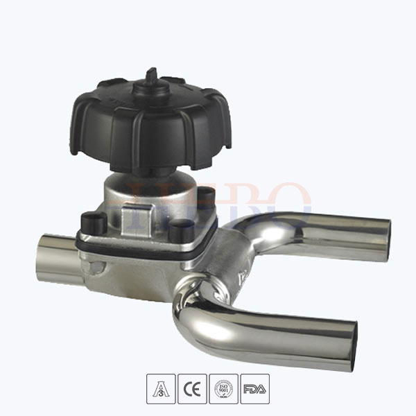 stainless-steel-hygienic-grade-U-type-manual-diaphragm-valve