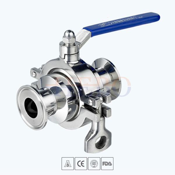 Stainless-Steel-Food-Equipment-Clamped-Manual-Non-Retention-Ball-Valve