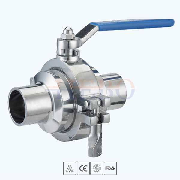 Stainless-Steel-Hygienic-Grade-Welded-Manual-Type-Non-Retention-Ball-Valve