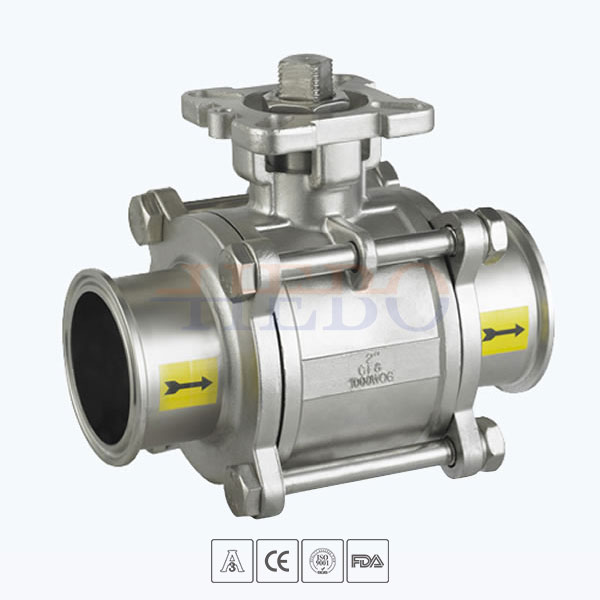 Stainless-Steel-Hygienic-Grade-3-Way-Threaded-Ball-Valve