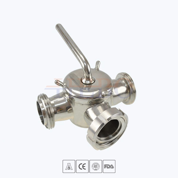 stainless-steel-sanitary-grade-3-way-union-connection-plug-valve