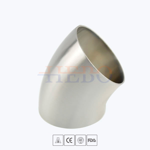 stainless-steel-food-processing-2WK-butt-weld-short-45D-elbow