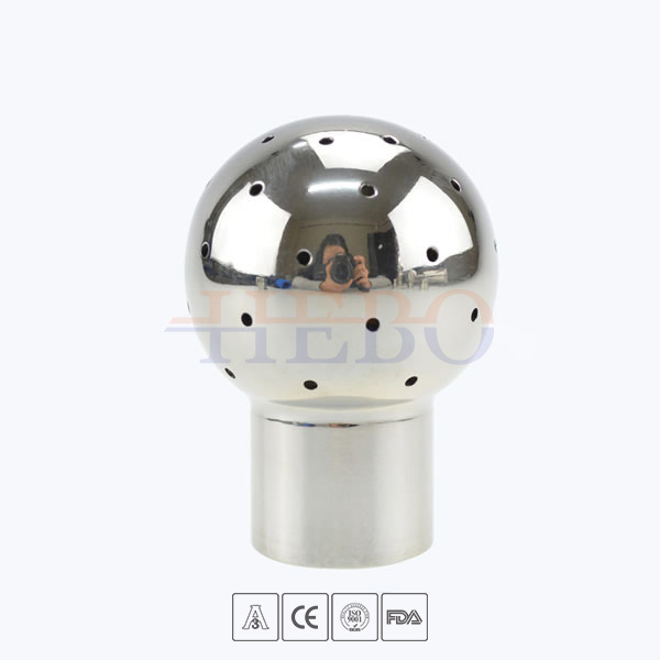 Sanitary-welded-connection-fixed-cleaning-ball