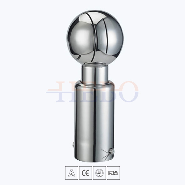 Sanitary-clamped-connection-rotary-cleaning-ball