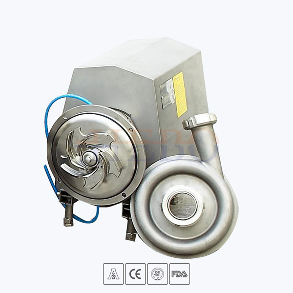 Sanitary-round-cover-open-impeller-centrifugal-pump