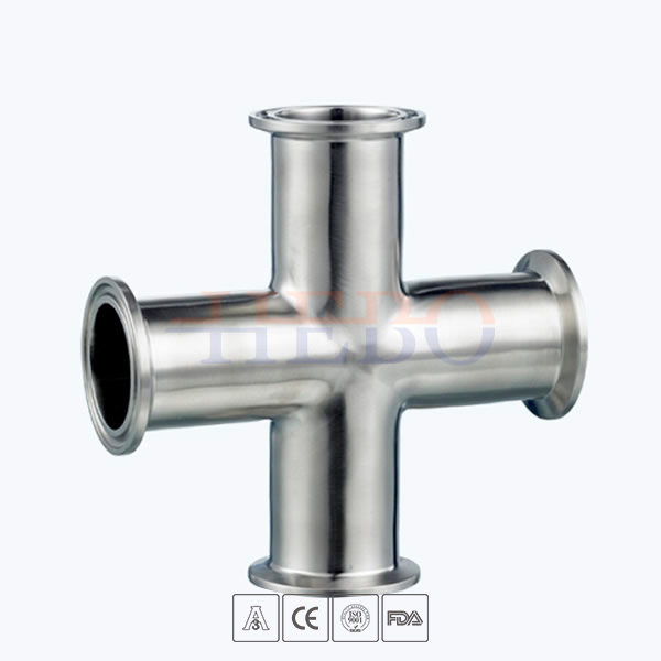 stainless-steel-food-grade-9MP-clamped-equal-cross