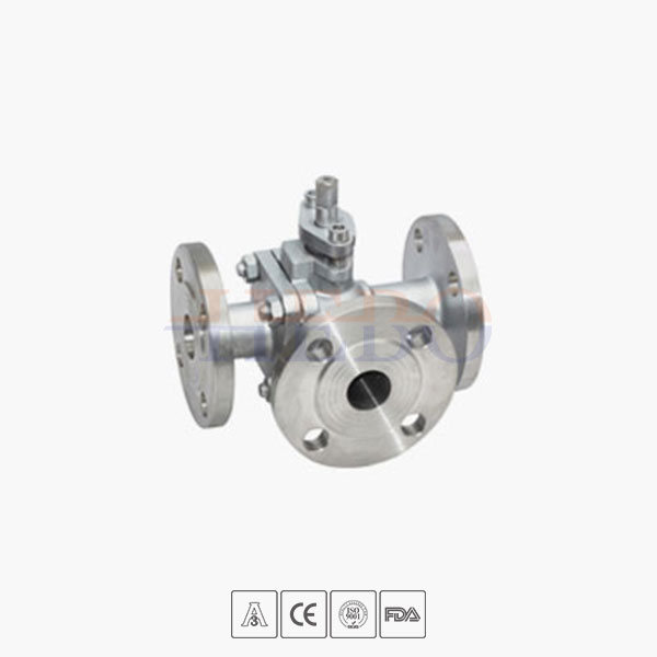 Three-way ball valve