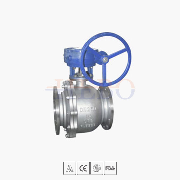 Worm Gear Floating Ball Valve