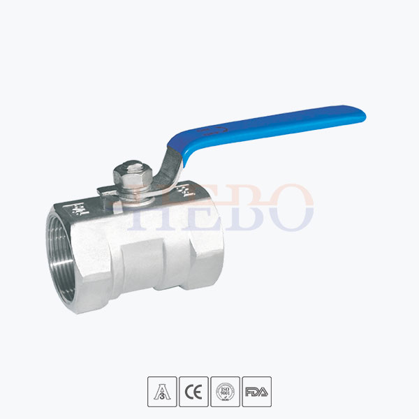 One piece ball valve