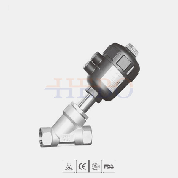 Angle seat valve