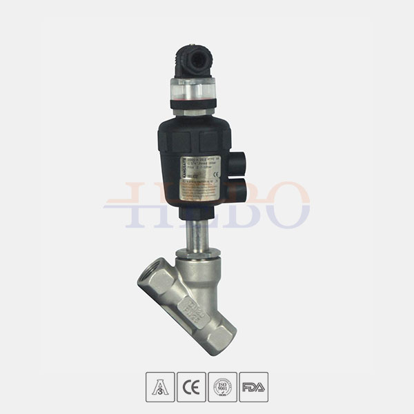 Angle seat valve