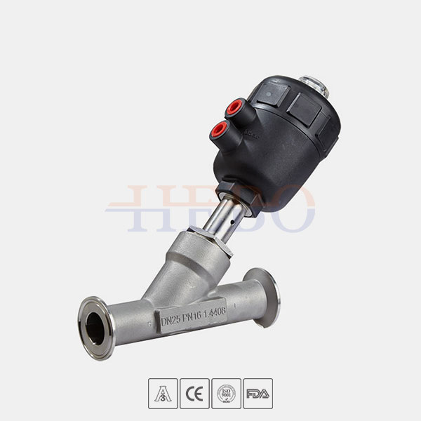 Angle seat valve